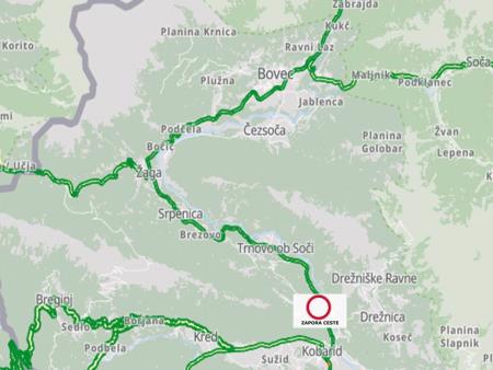 OBVESTILO O ZAPORAH V KOBARIŠKIH KLANCIH